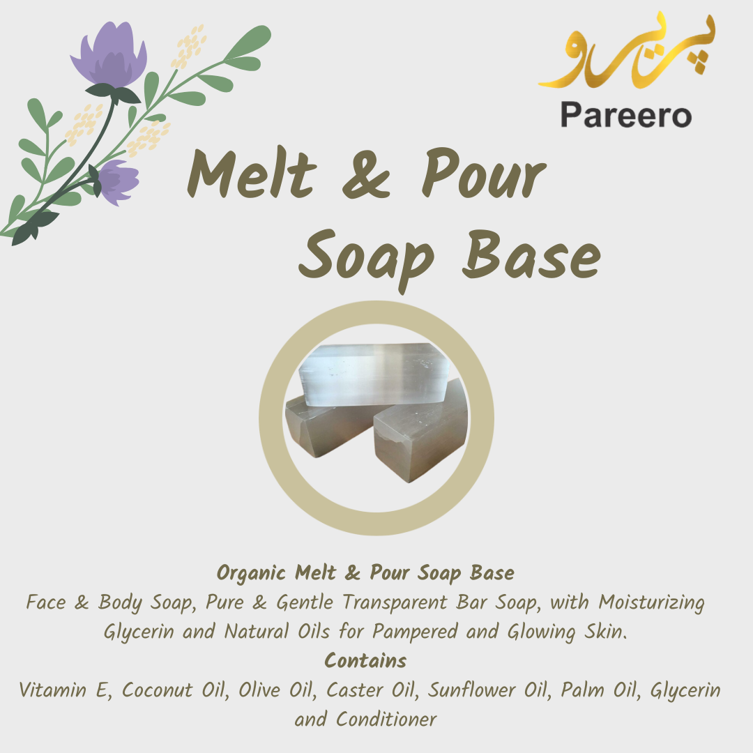 Pareero melt and pour soap base for DIY handmade soaps