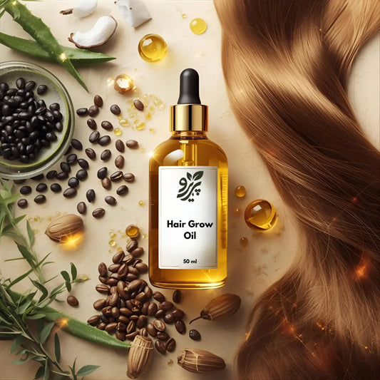 Pareero Organic Hair Oil with black seed oil, argan oil, castor oil, jojoba oil, aloe vera oil, and vitamin E – natural hair growth and nourishment.
