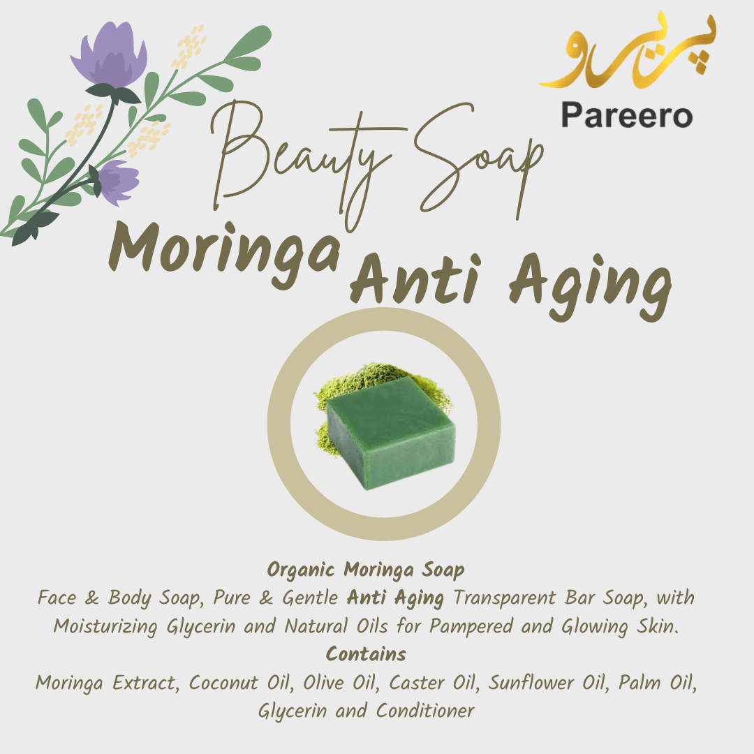 Pareero moringa herbal soap rich in antioxidants for healthy skin