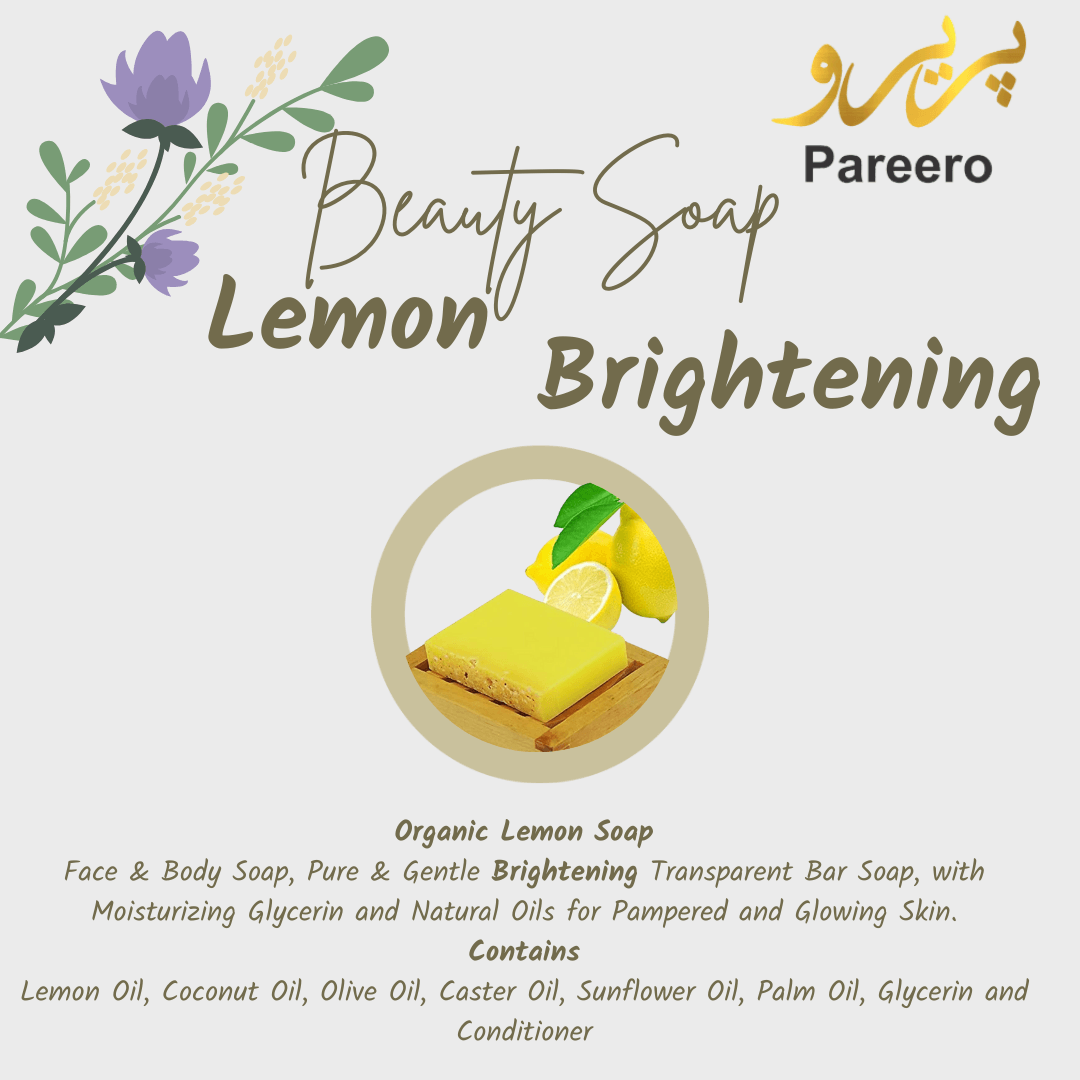 Pareero refreshing lemon soap for oily skin and natural glow