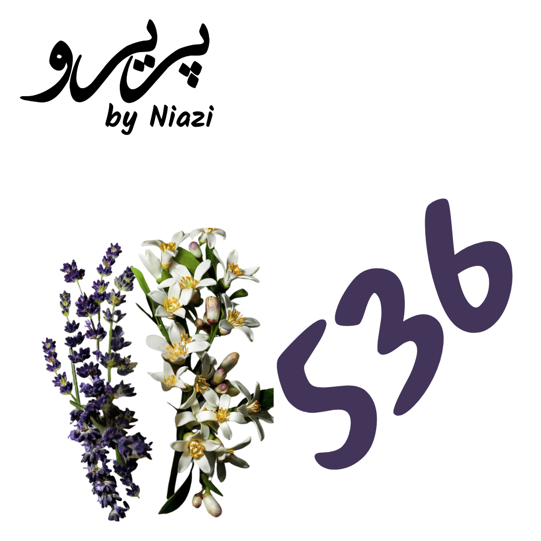 "Pareero Libre-inspired feminine perfume with lavender, orange blossom, jasmine, mandarin, vanilla, musk, and cedarwood notes, high-end fragrance bottle."