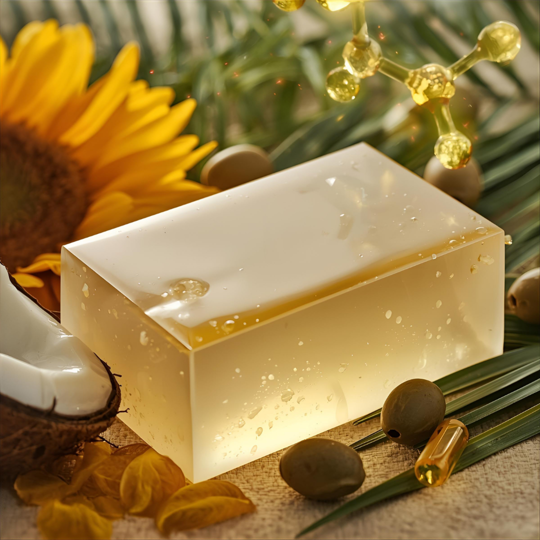 “Pareero Transparent Melt and Pour Soap Base – crystal clear glycerin base for handmade soaps”