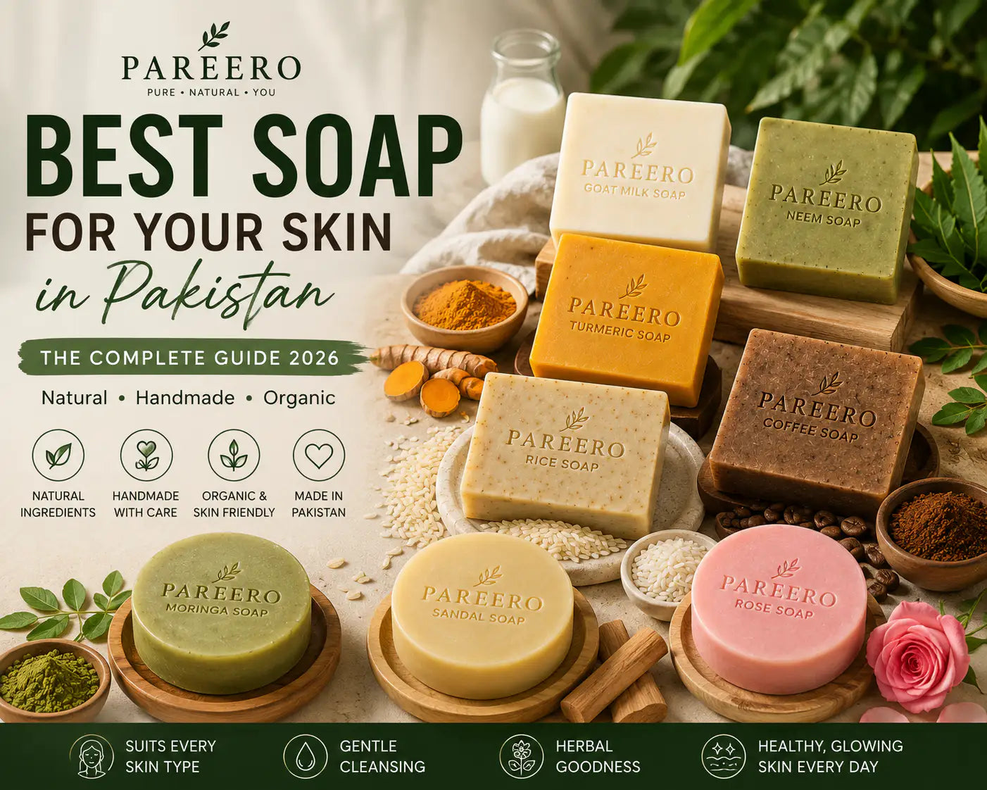 Best Soap for Your Skin in Pakistan (2026): The Complete Guide to Natural, Handmade &amp; Organic Soaps
