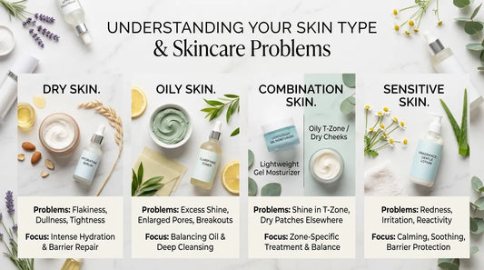 Skin Types Guide: Oily, Dry, Combination, Normal & Sensitive Skin