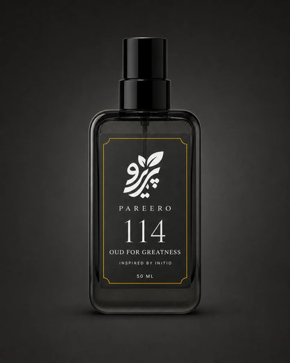 Pareero 114 inspired by Oud for Greatness clean front-facing catalog fragrance image