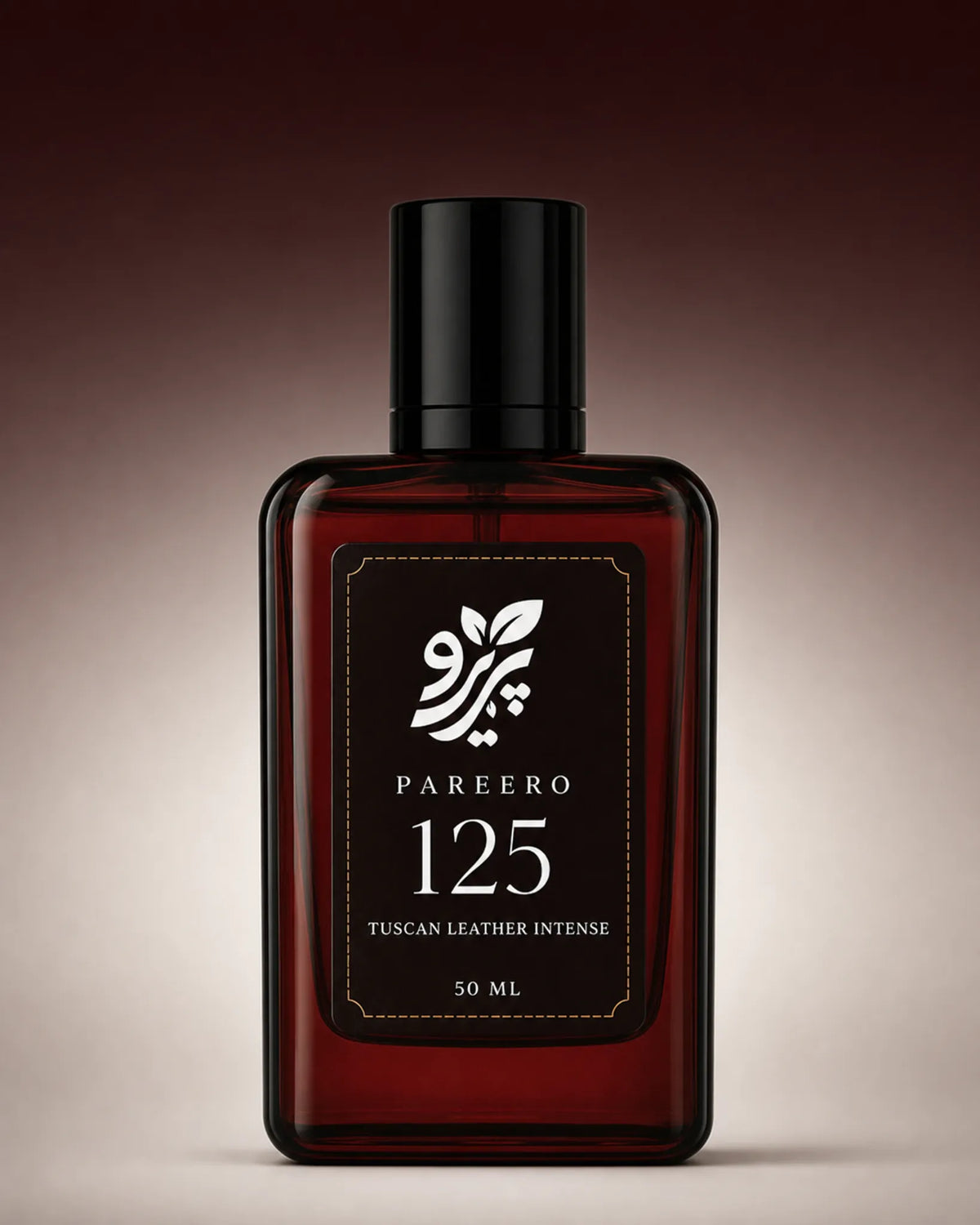 Pareero 125 fragrance inspired by Tom Ford Tuscan Leather with a rich leather woody scent for men and women