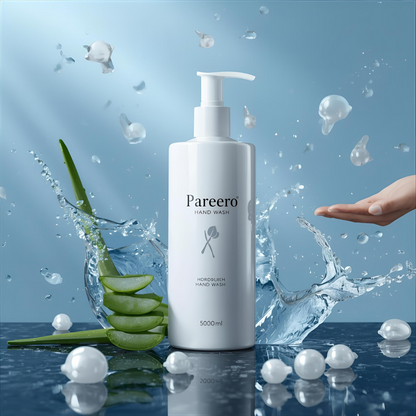 “Pareero Hand Wash 500ml – premium liquid soap with aloe vera, glycerin, and conditioner for soft, clean, and refreshed hands.”