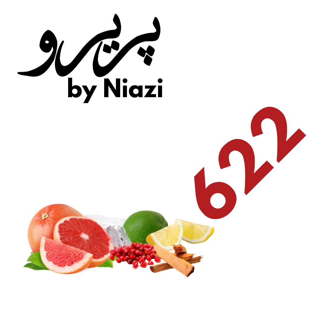 "622 – Inspired by Bleu de Chanel, a premium masculine fragrance featuring fresh citrus, grapefruit, aromatic lavender and mint, warm sandalwood, cedar, and subtle musk notes. Displayed in a deep midnight blue cinematic background, perfect for high-end perfume campaigns."