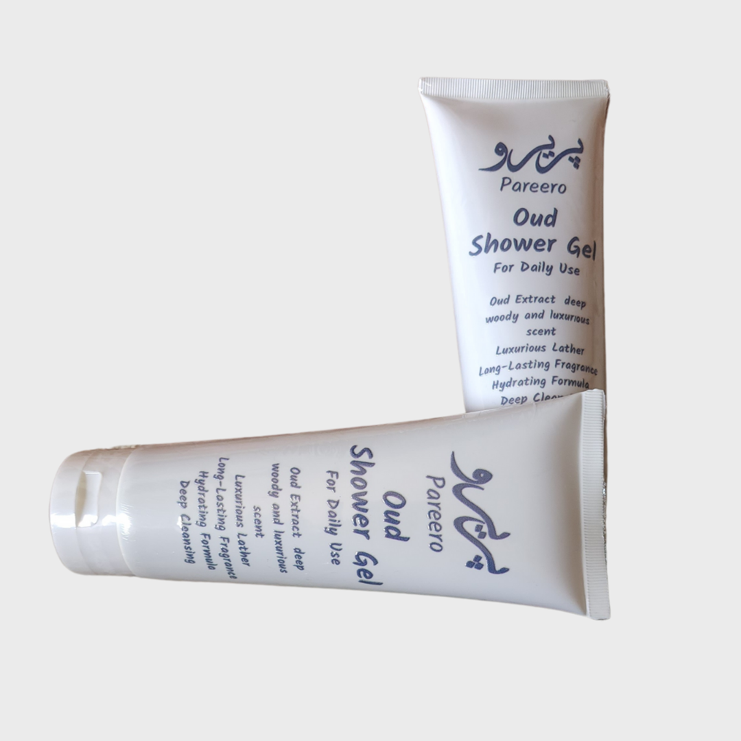 Pareero Oud Shower Gel with luxurious fragrance and gentle cleansing for smooth skin