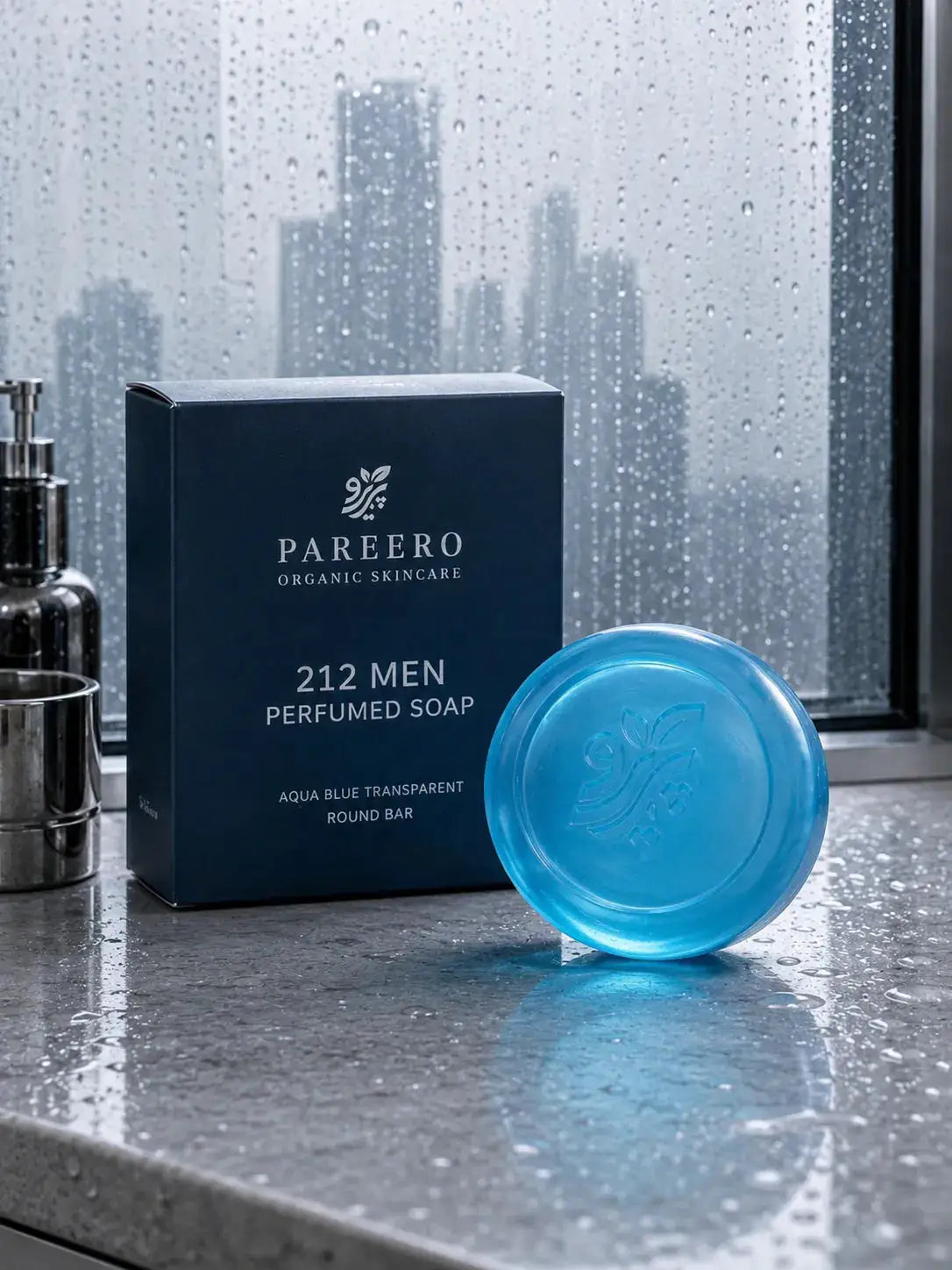 Pareero 212 Men Inspired Perfumed Soap Bar with a fresh masculine fragrance for clean refreshed and healthy-looking skin