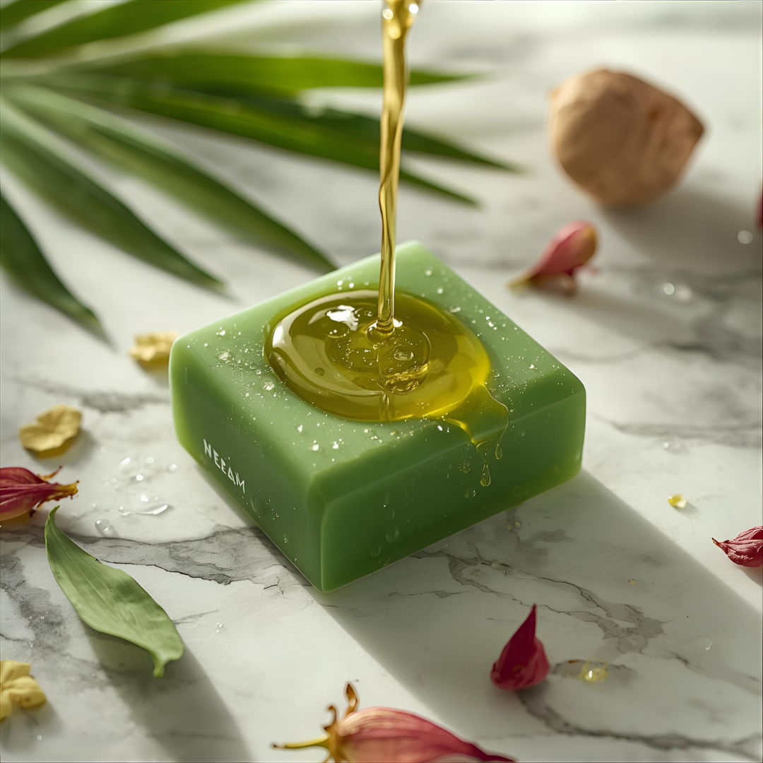 “Pareero Premium Neem Soap – organic antibacterial herbal soap with neem oil”