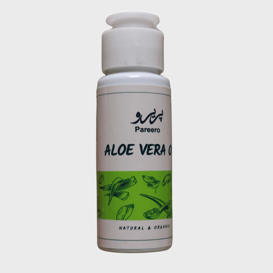 Pareero pure aloe vera oil for soothing skin and scalp care