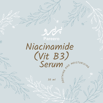 Pareero niacinamide Vitamin B3 serum for even skin tone and acne care