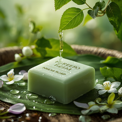 “Pareero Premium Neem Soap – organic antibacterial herbal soap with neem oil”