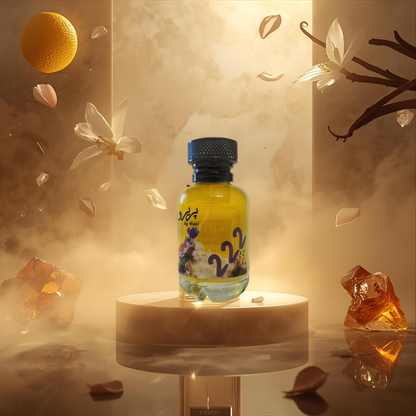 "Pareero Roja Danger Dove-inspired perfume with citrus, floral, amber, vanilla, and woody notes, premium feminine fragrance bottle."