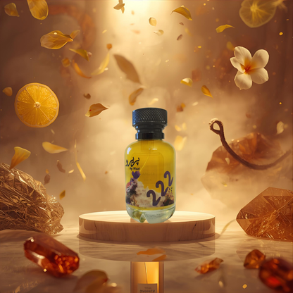 "Pareero Roja Danger Dove-inspired perfume with citrus, floral, amber, vanilla, and woody notes, premium feminine fragrance bottle."