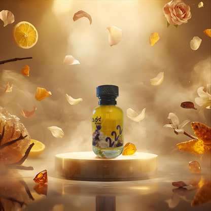 "Pareero Roja Danger Dove-inspired perfume with citrus, floral, amber, vanilla, and woody notes, premium feminine fragrance bottle."