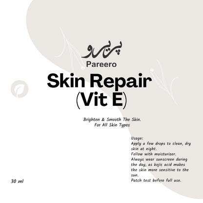 Pareero Skin Repair Vitamin E Serum for nourishing, hydrating and glowing skin