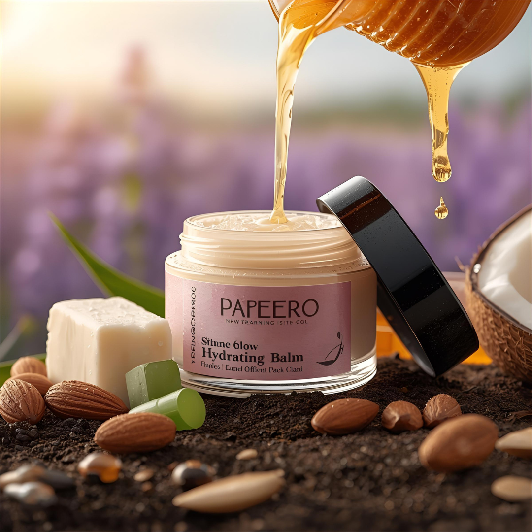 “Hand and foot cream with organic shea butter and beeswax – Pareero Soft Glow Balm for smooth, moisturized skin. Everyday natural moisturizer with aloe vera gel, coconut oil, and vitamin E – Pareero Soft Glow Balm.”