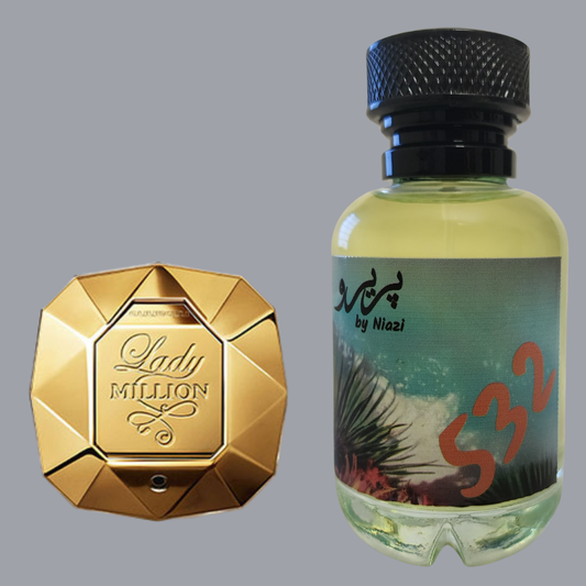 Pareero Lady Million inspired fragrance for women with floral woody notes