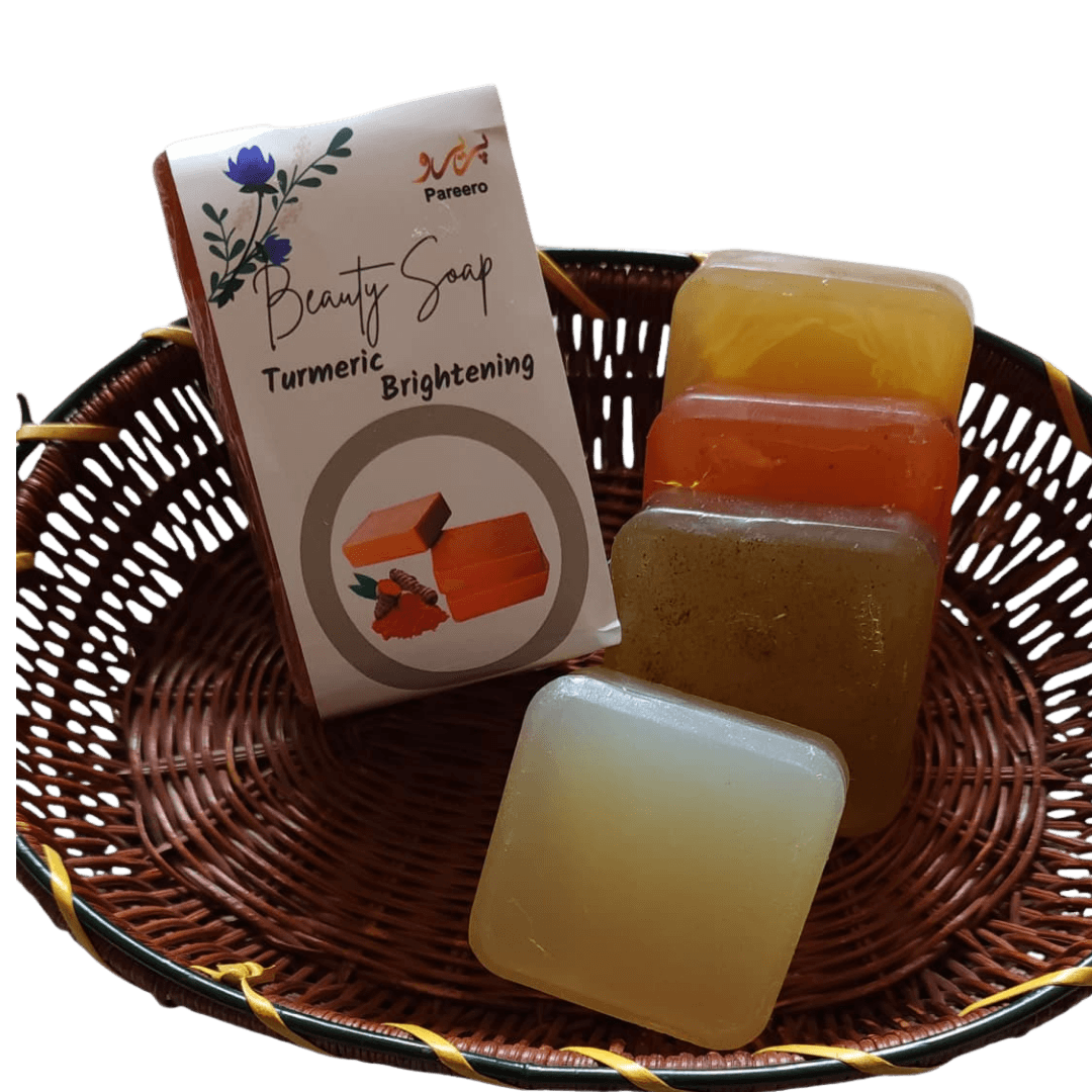 Pareero organic turmeric soap bar for clear glowing skin