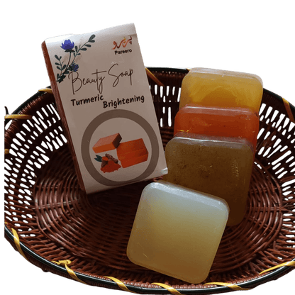Pareero organic turmeric soap bar for clear glowing skin