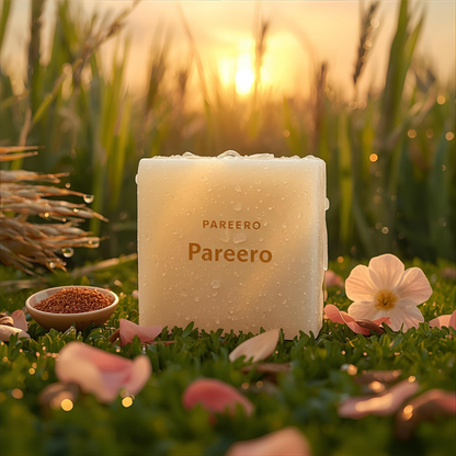 “Pareero Rice Soap – brightening natural bar with rice extract for clear, radiant skin”