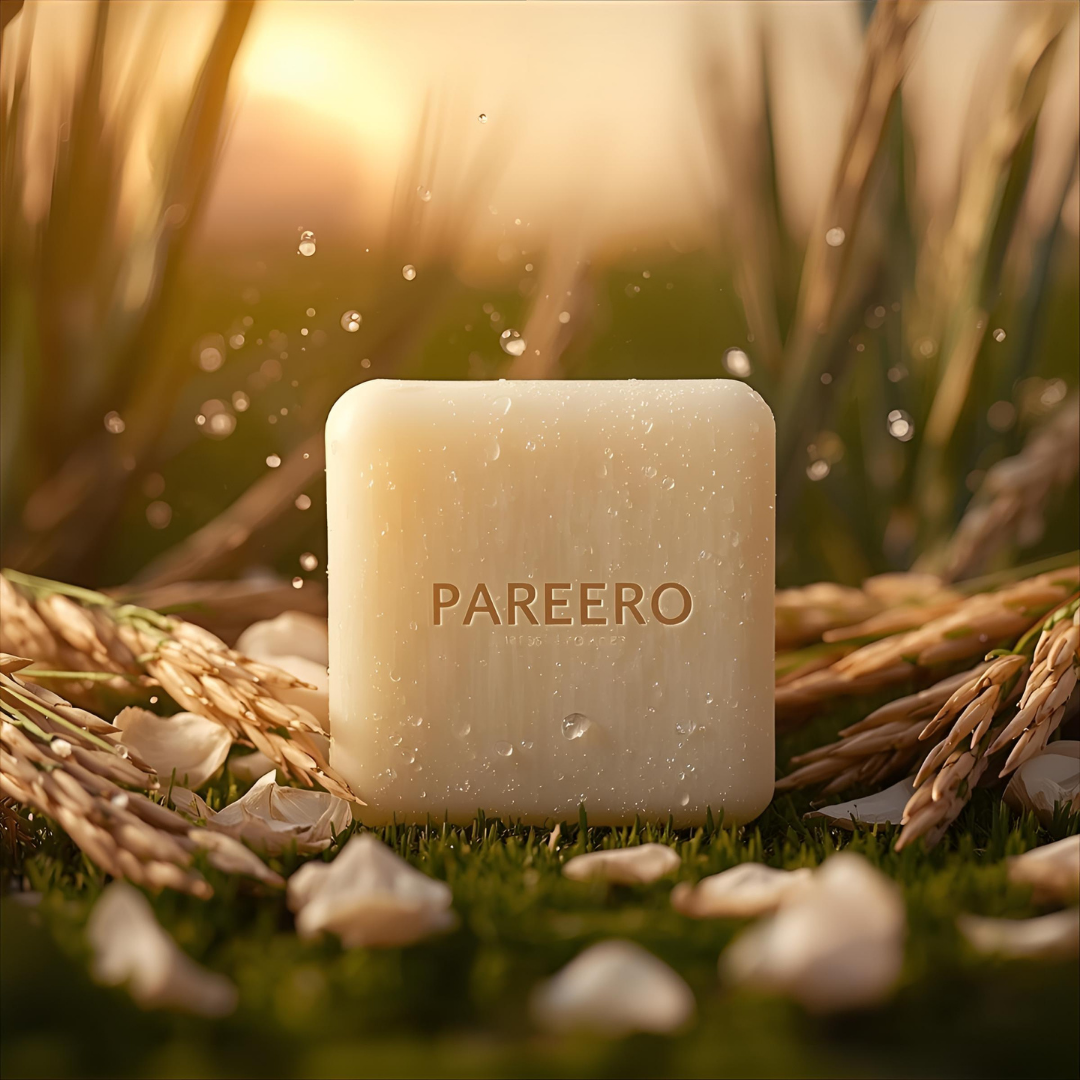 “Pareero Rice Soap – brightening natural bar with rice extract for clear, radiant skin”