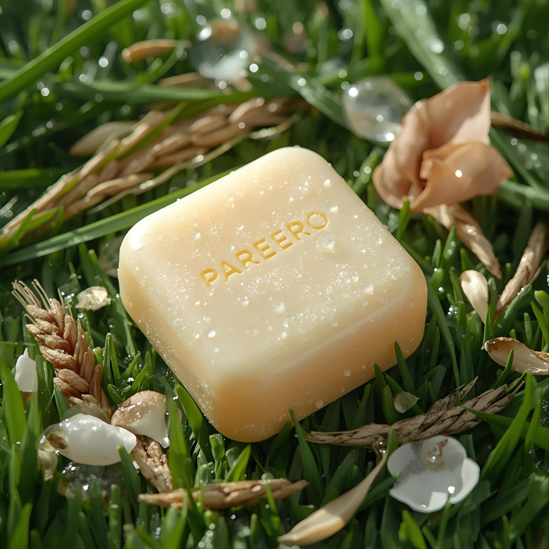 “Pareero Rice Soap – brightening natural bar with rice extract for clear, radiant skin”