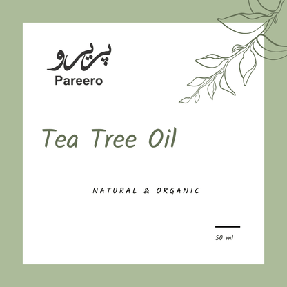 Pareero tea tree essential oil for acne care and skin purification
