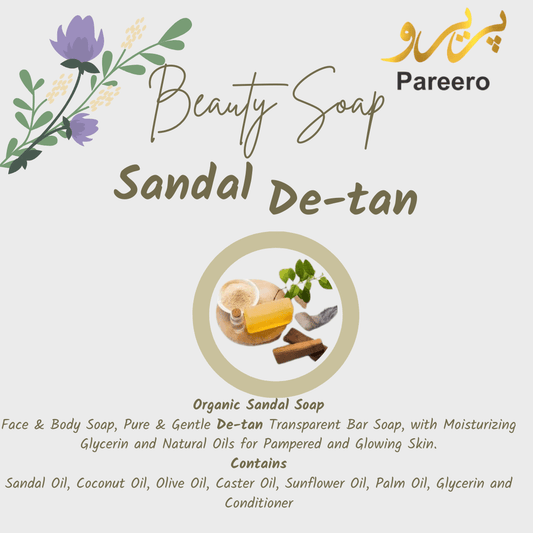 Pareero sandalwood soap bar for soothing and glowing skin