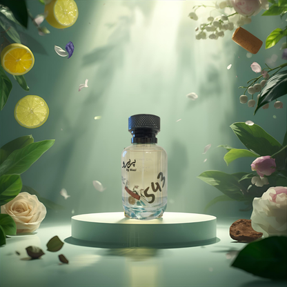 "Pareero Tommy Girl-inspired feminine perfume with citrus, apple, violet, rose, lily of the valley, jasmine, and woody notes, premium fragrance bottle."