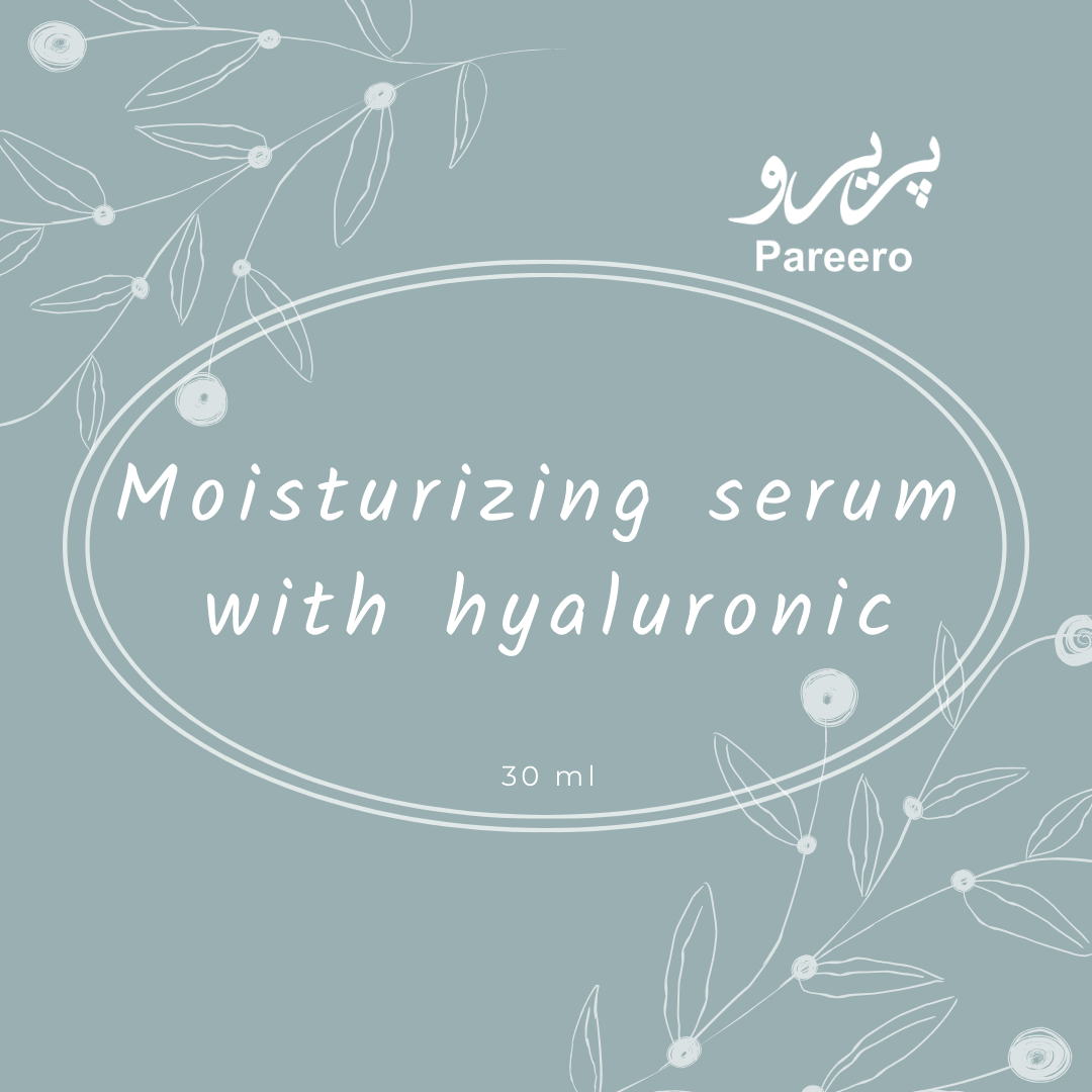 Pareero Hyaluronic Moisturizing Serum — Deep hydration and skin-plumping face serum with Hyaluronic Acid, Vitamin E, and Glycerin for glowing, youthful, and hydrated skin — organic, lightweight, and non-greasy skincare formula.