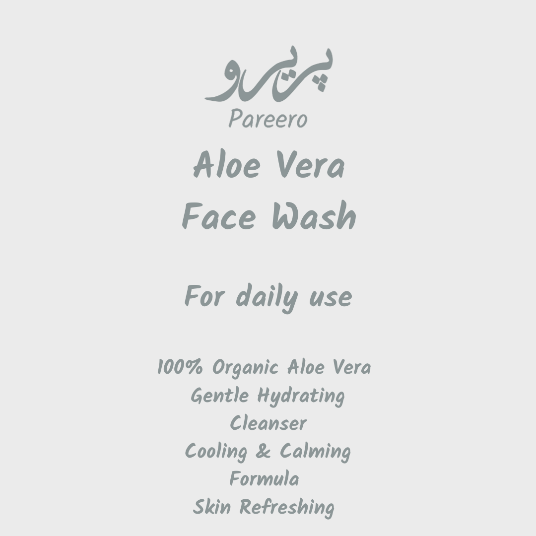 Pareero aloe vera face wash for gentle cleansing and refreshed skin
