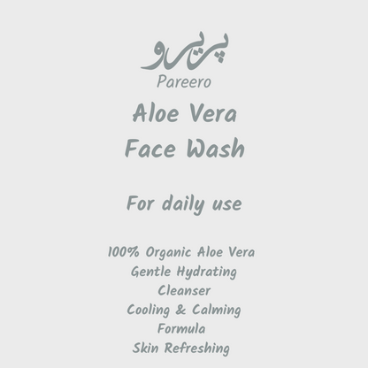 Pareero aloe vera face wash for gentle cleansing and refreshed skin