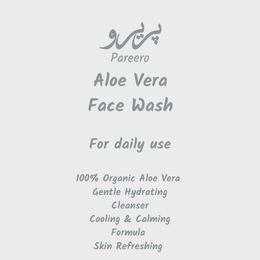 Pareero aloe vera face wash for gentle cleansing and refreshed skin