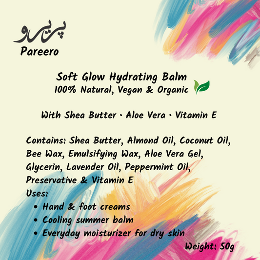 Pareero organic hand and foot cream with essential oils for soft skin