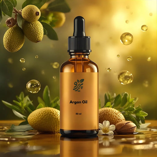 Pareero Argan Oil Cold Pressed 50ml — 100% pure and organic oil for deeply moisturizing and nourishing skin and hair, reducing dryness and fine lines, promoting healthy, radiant skin, strengthening hair, and enhancing natural glow. Premium cold-pressed formula ideal for daily skincare, haircare, and body care.