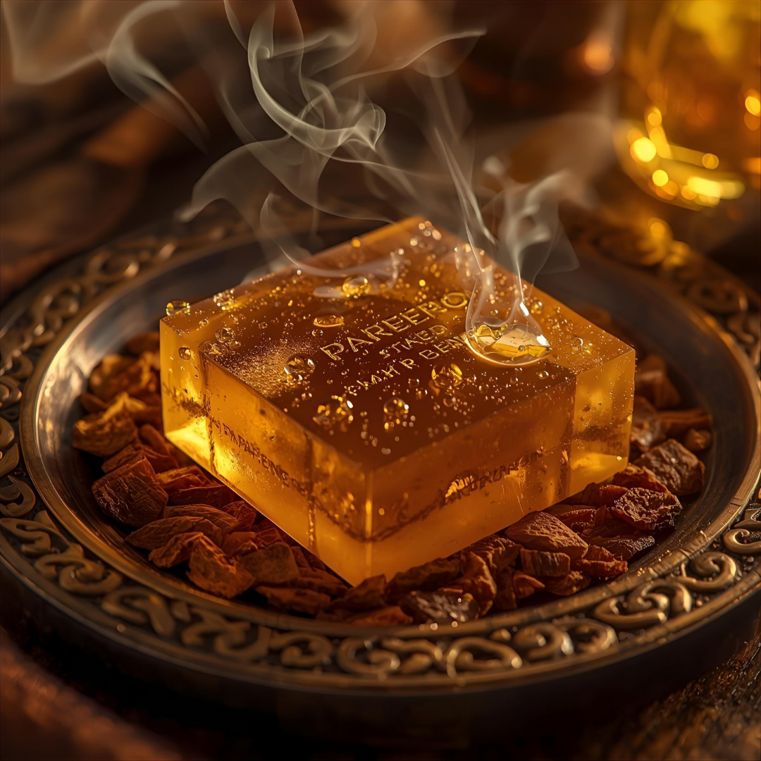 “Pareero Oudh Qadim Soap – rich oud-infused bar with exotic Arabian fragrance”