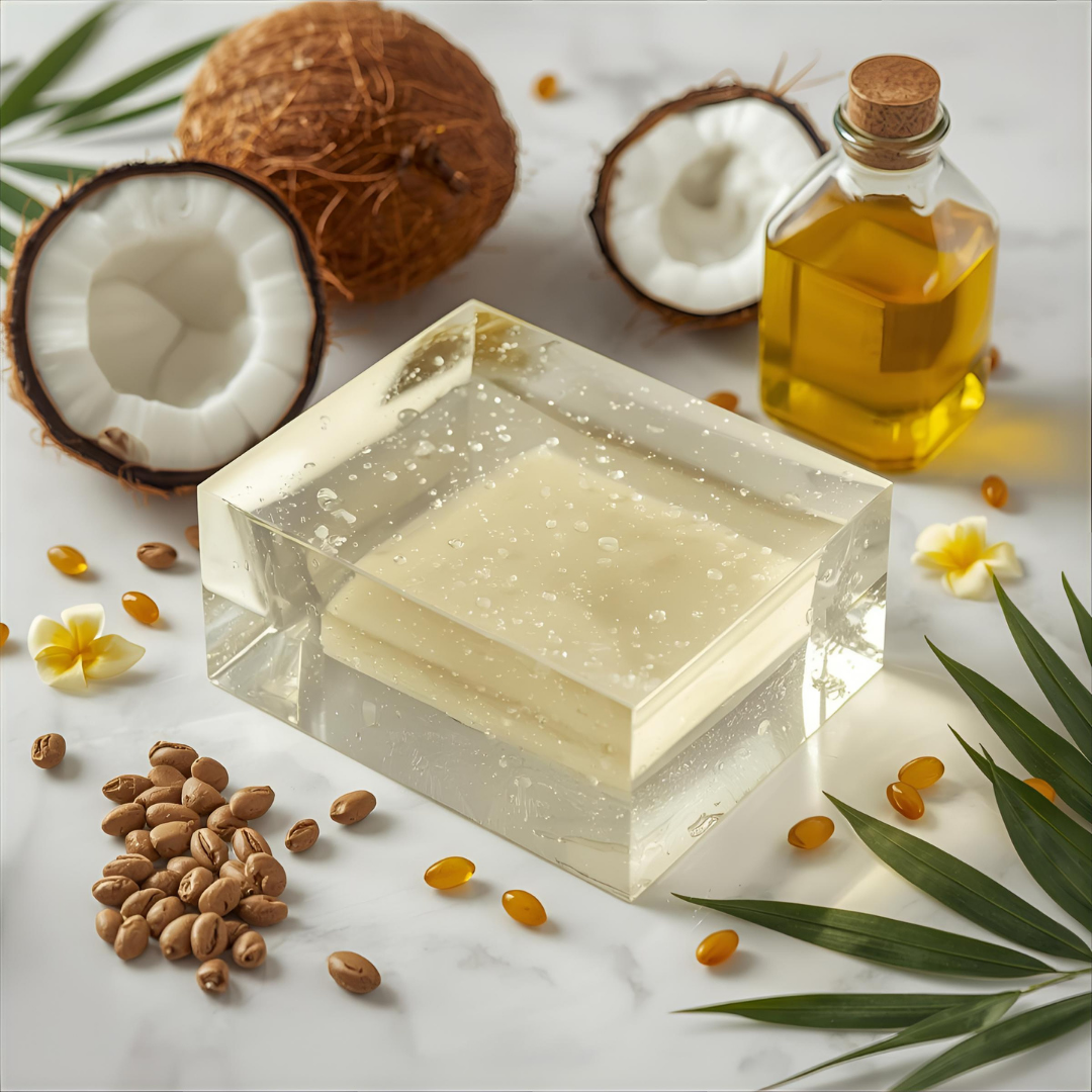 “Pareero Transparent Melt and Pour Soap Base – crystal clear glycerin base for handmade soaps”