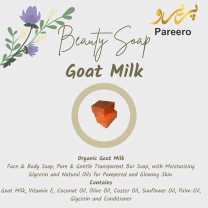 Pareero goat milk soap for gentle hydration and sensitive skin