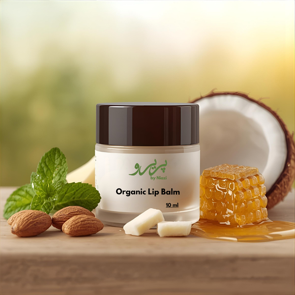 “Pareero Organic Lip & Cuticles Balm – natural vegan formula with beeswax, shea butter, coconut oil, almond oil, castor oil, peppermint oil, and vitamin E.”