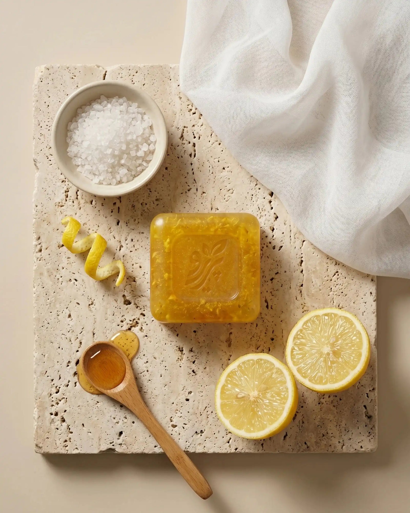 “Organic Lemon Soap – Handmade Herbal Soap for Fresh, Gentle Skin Cleansing by Pareero”