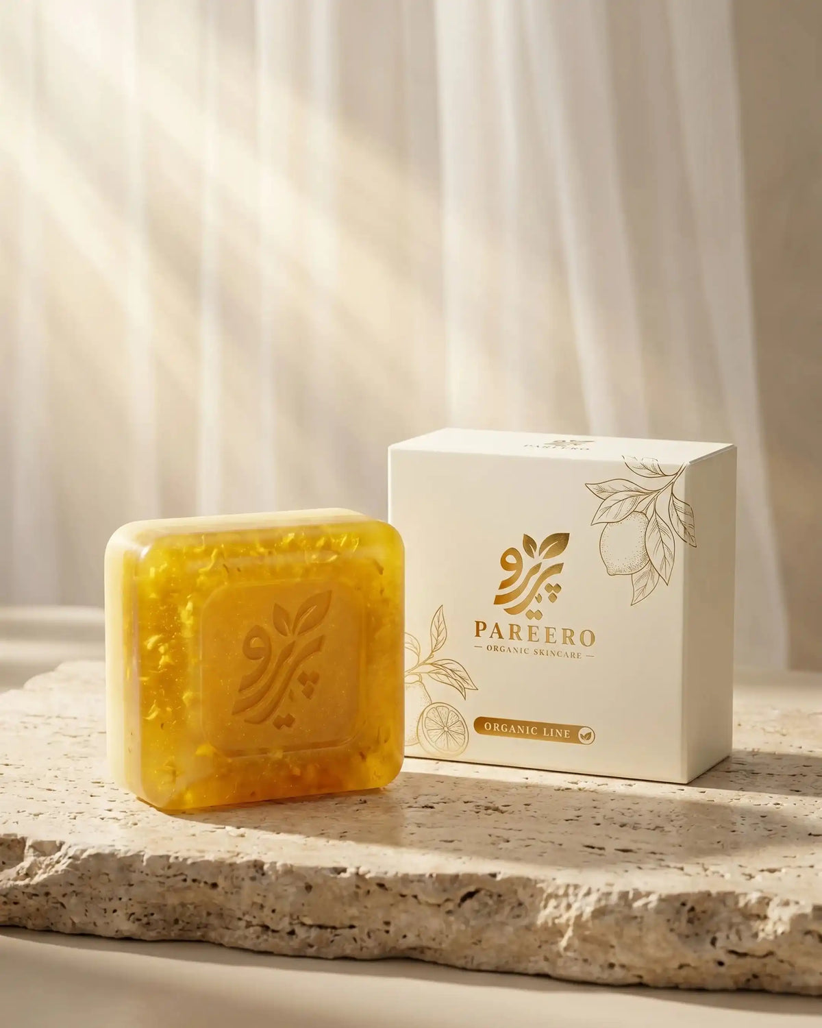 “Organic Lemon Soap – Handmade Herbal Soap for Fresh, Gentle Skin Cleansing by Pareero”