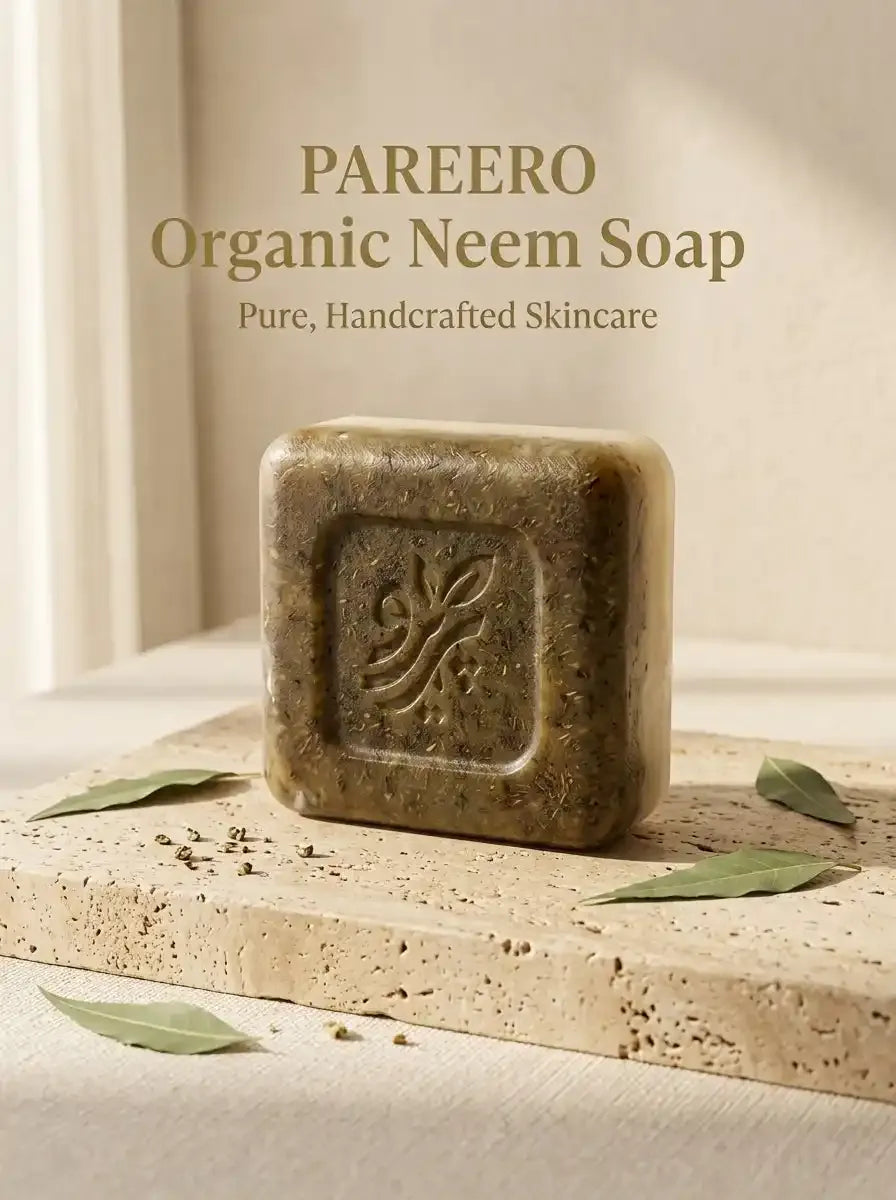 “Organic Neem Soap – Handmade Herbal Soap for Gentle Skin Cleansing by Pareero”