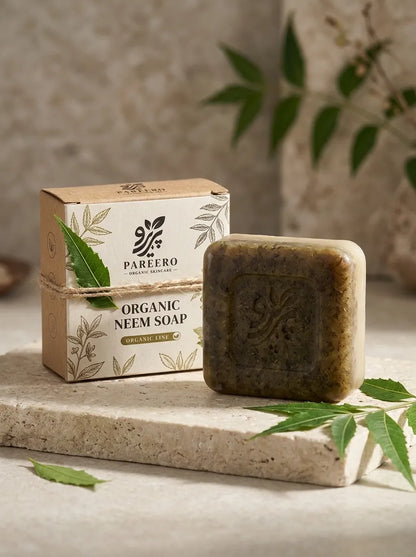 “Organic Neem Soap – Handmade Herbal Soap for Gentle Skin Cleansing by Pareero”