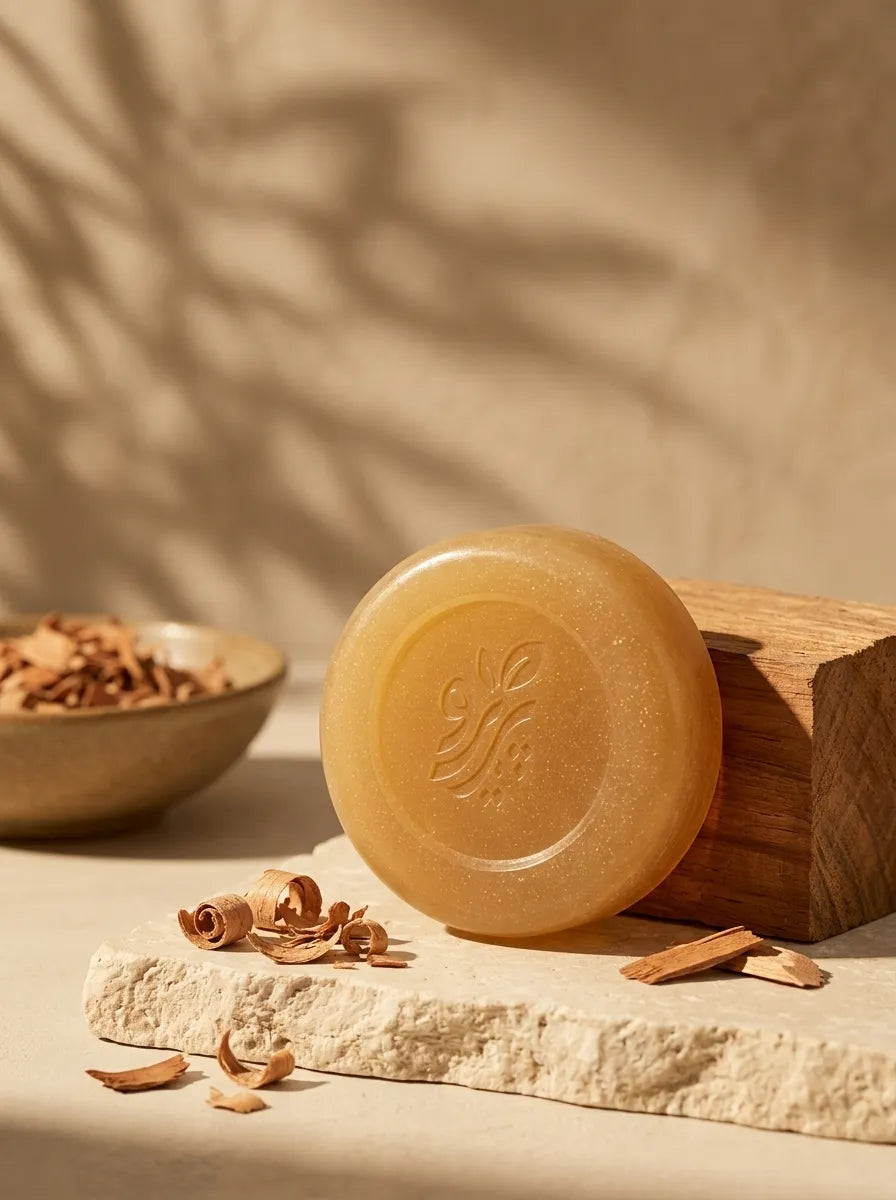“Organic Sandalwood Soap – Handmade Herbal Soap for Gentle Skin Cleansing by Pareero”