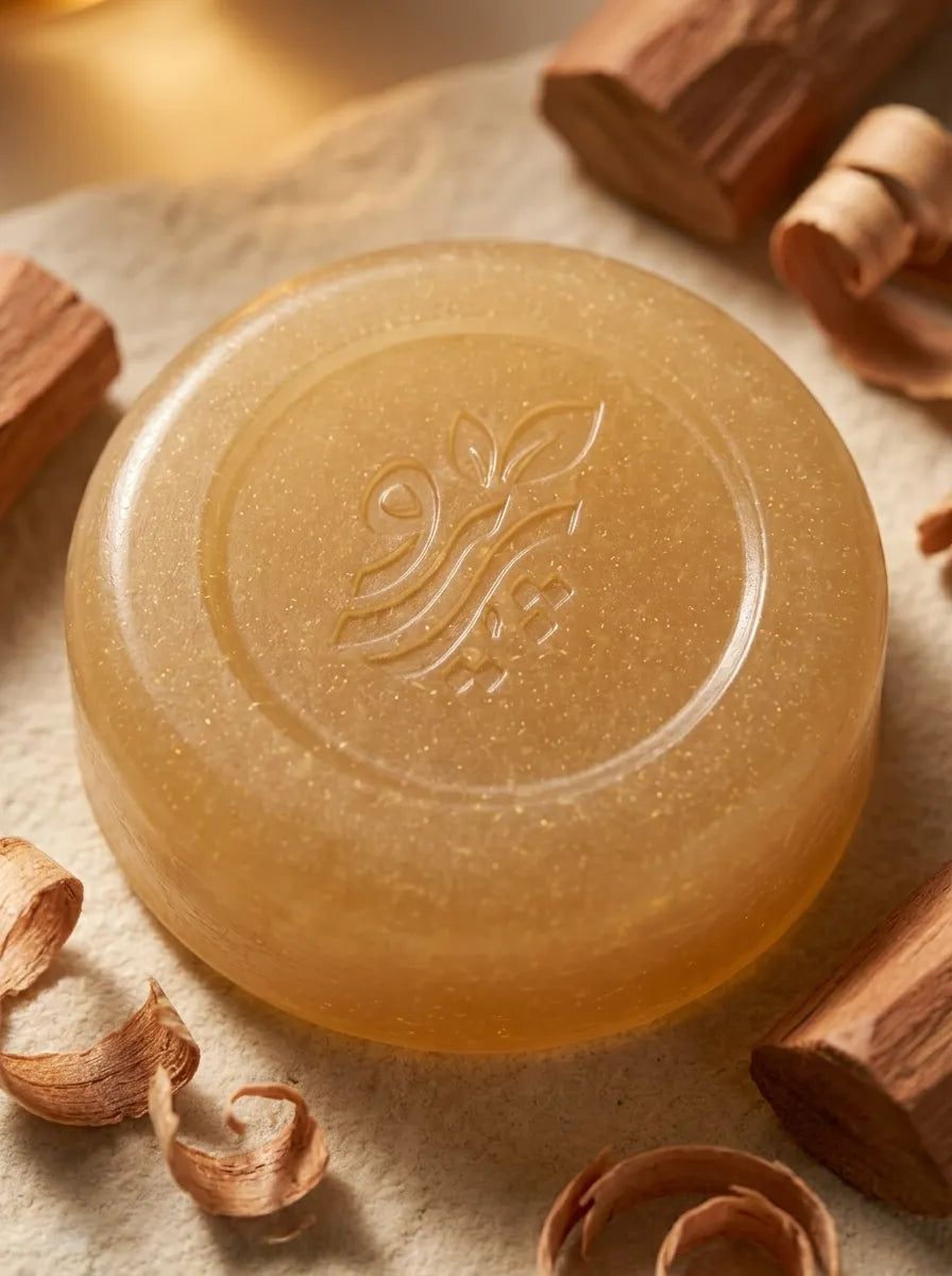 “Organic Sandalwood Soap – Handmade Herbal Soap for Gentle Skin Cleansing by Pareero”