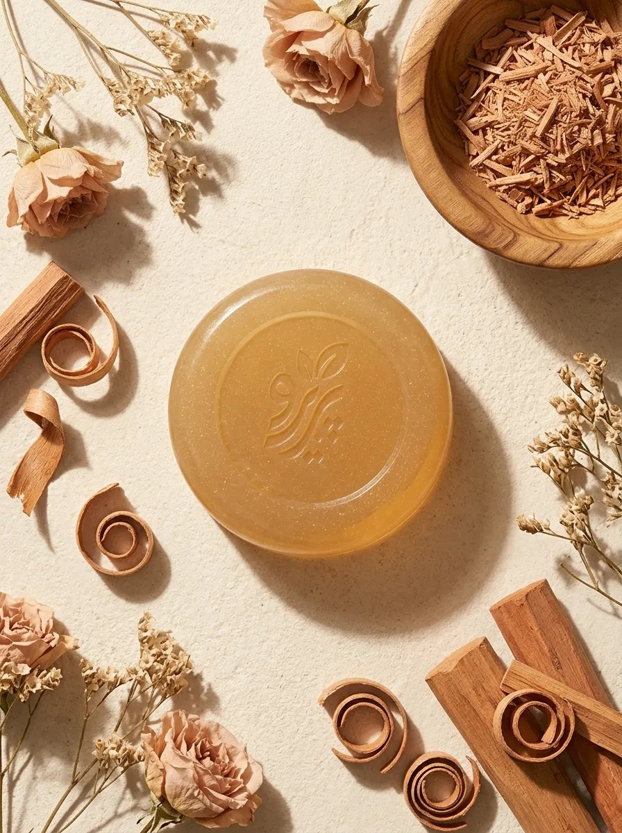 “Organic Sandalwood Soap – Handmade Herbal Soap for Gentle Skin Cleansing by Pareero”