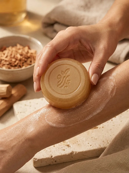 “Organic Sandalwood Soap – Handmade Herbal Soap for Gentle Skin Cleansing by Pareero”